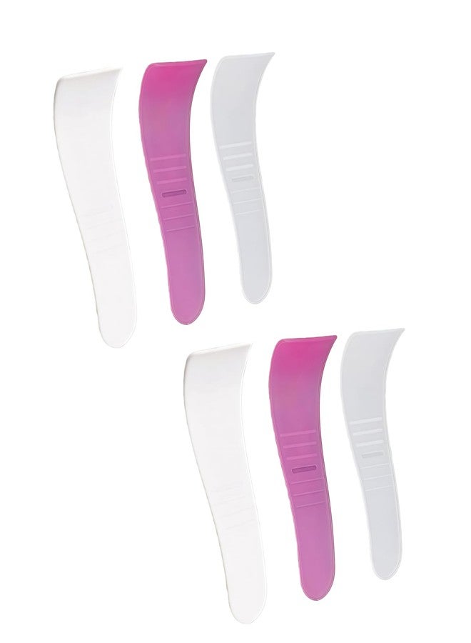 Wentoenapp 6Pcs Portable Hair Wax Removal Spatulas, Random Colors, Non-Stick Wax Applicator, Reusable Scraper, Hard Wax Sticks - Image 1